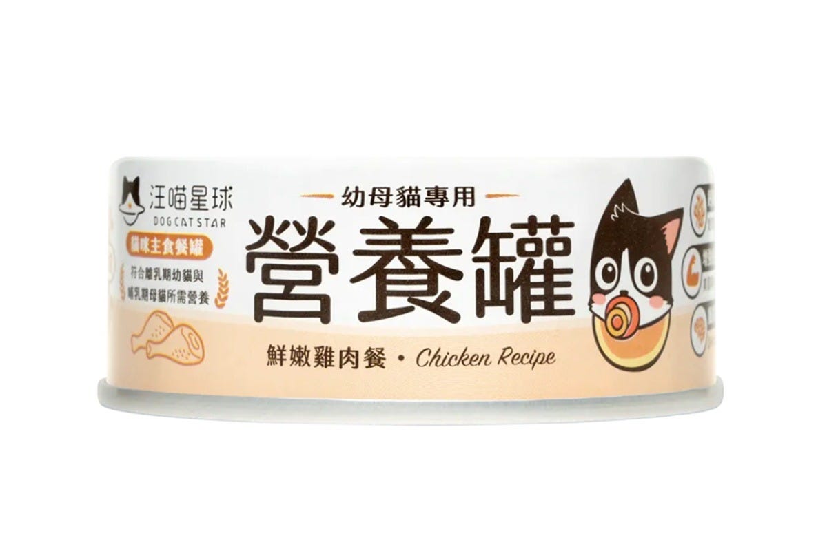幼母貓營養無膠主食罐 - 鮮嫩雞肉餐 (80g * 24罐)