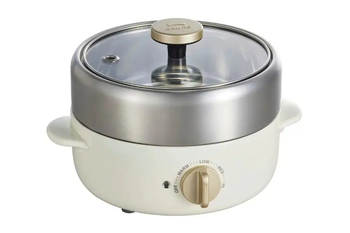 BRUNO BOE115-WH Compact Multi Grill Pot (White)