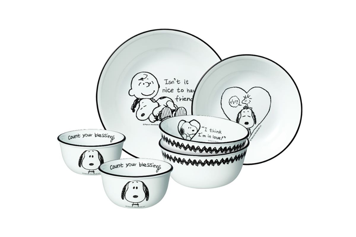 Corelle Dinnerware Set 6pcs (Snoopy Bold)