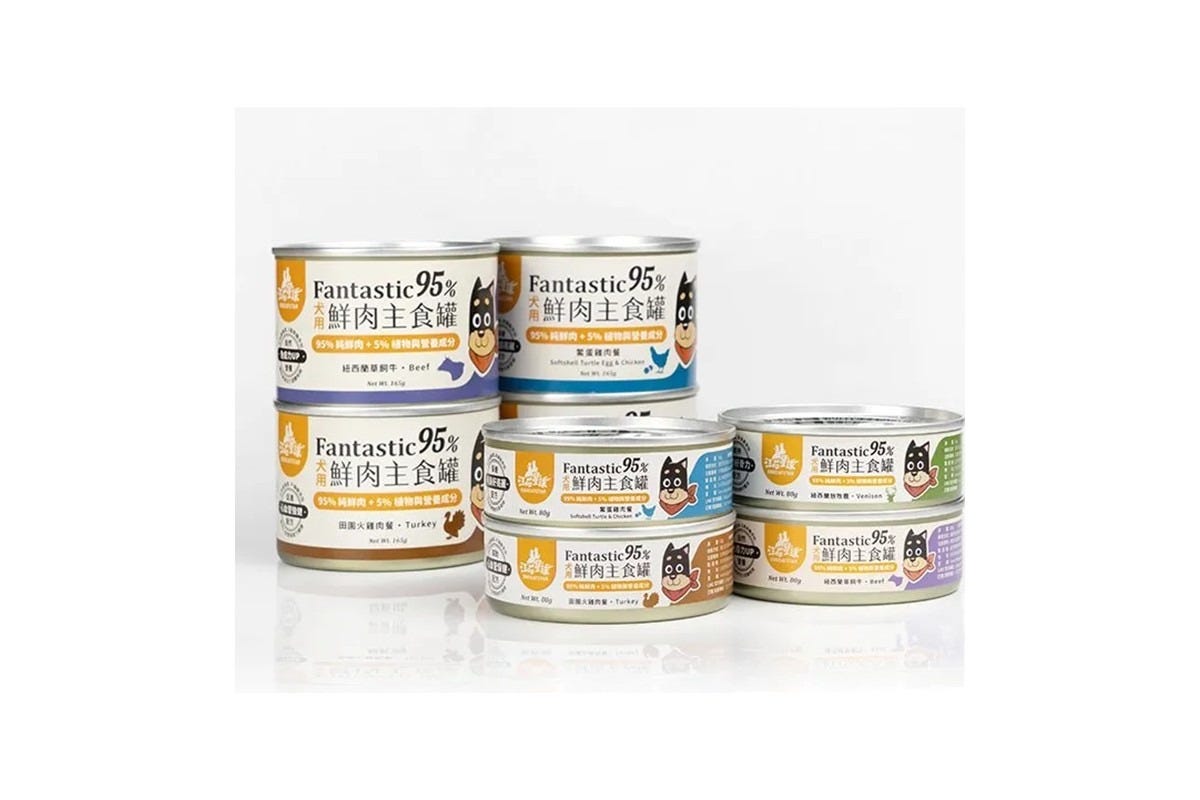 汪喵星球 - 鮮肉無膠主食罐 - 綜合 (80g x 24罐)