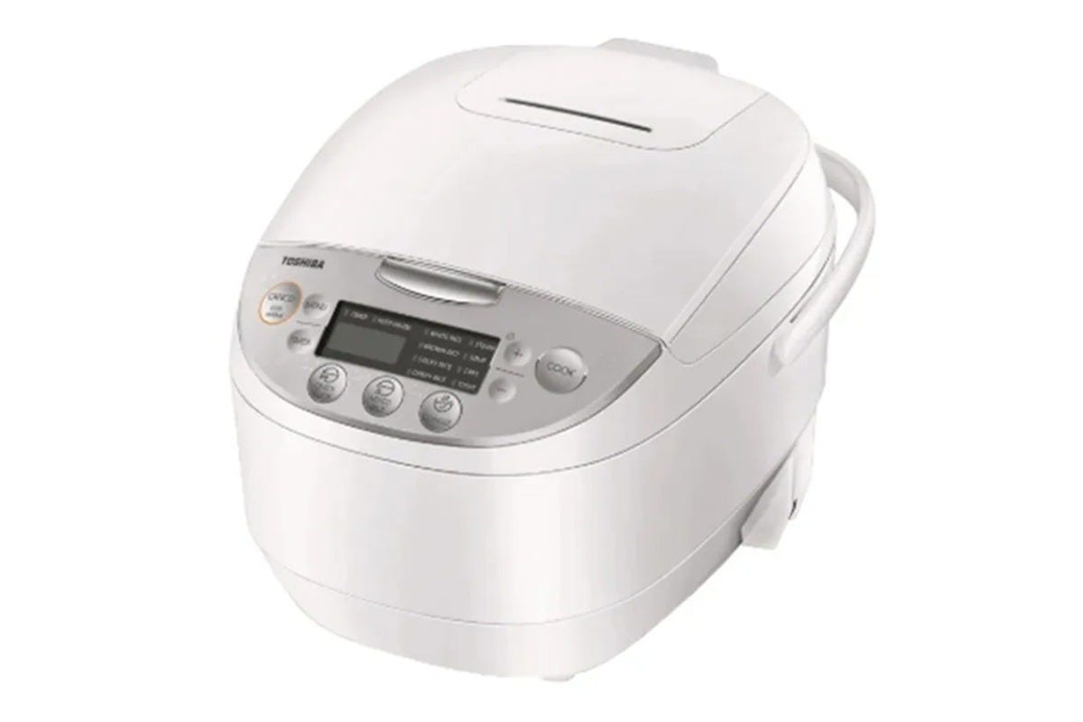 Toshiba RC-18DRNH 1.8L Multi-Function Rice Cooker With Bincho Charcoal Thick Pot (White)