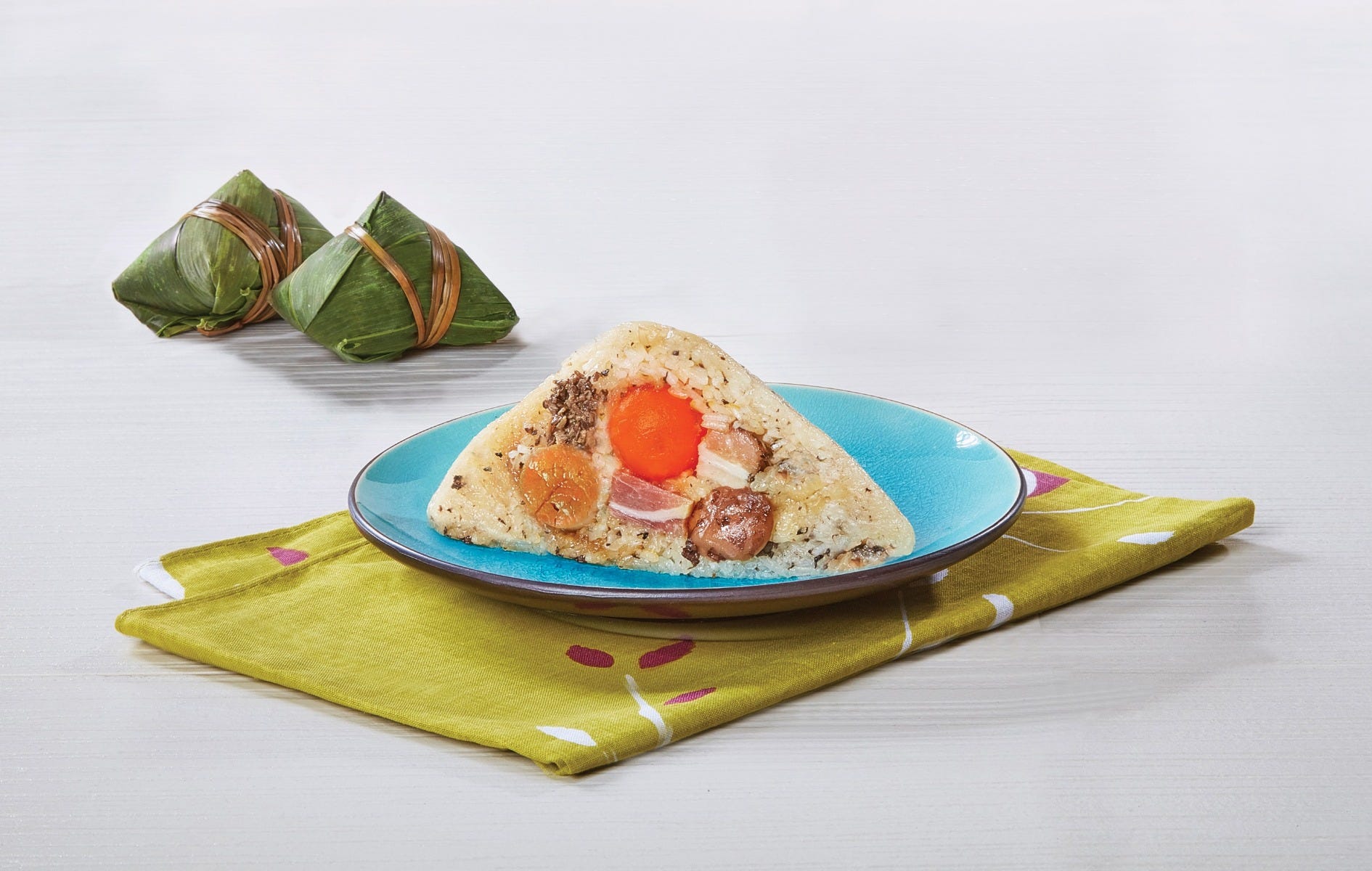 Rice Dumpling with Black Truffle, Chinese Ham, Dried Scallop