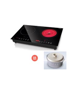 Built-In Twin zone Hybrid Cooker GIH-DD28B/2800W (Free: IH Magic Ceramic Cooking Pot CPI-122)