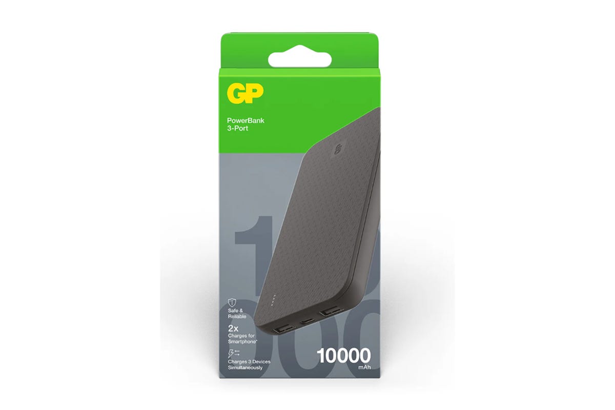 GP超霸B+系列儲電寶10000 mAh B10B 黑色