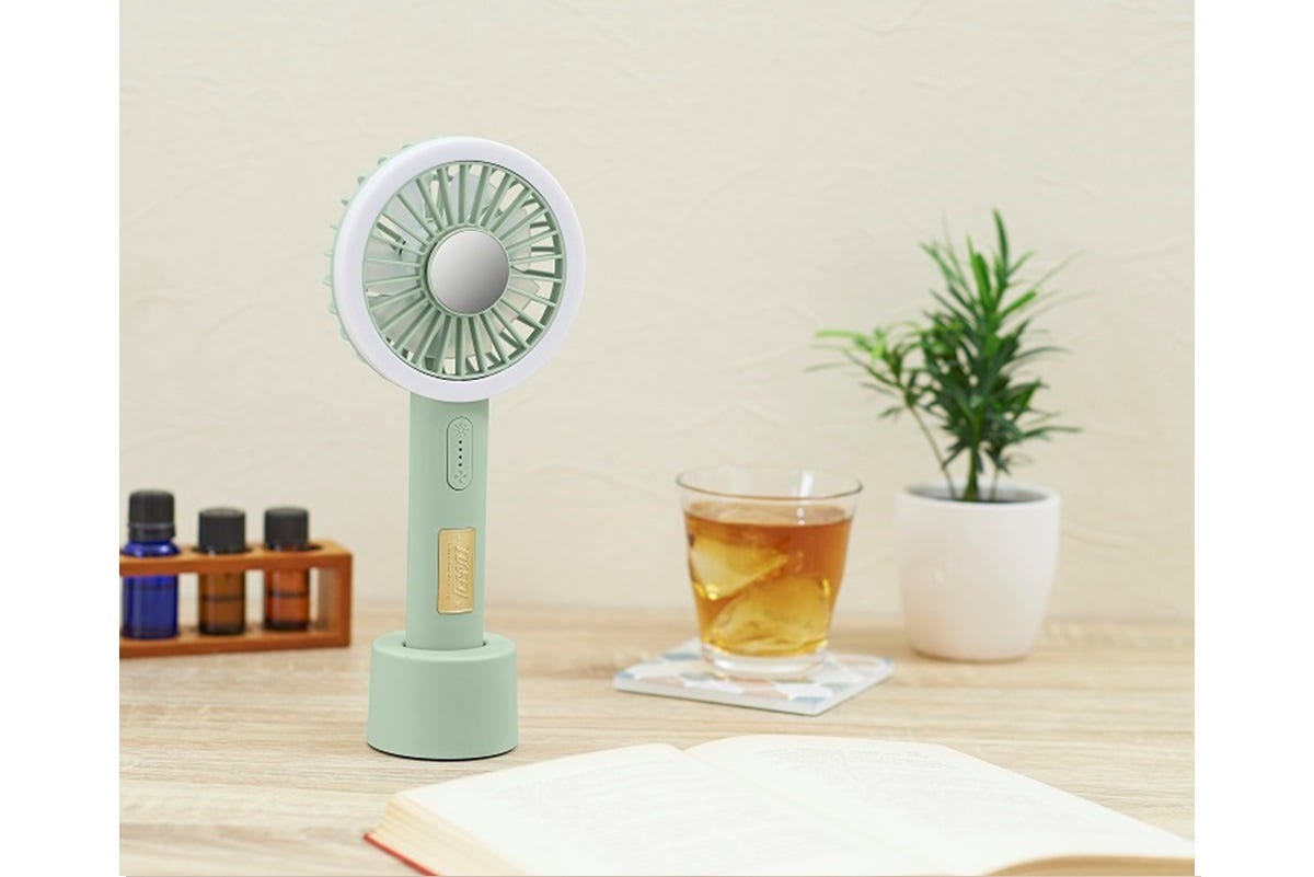 TF83-LFAN-SP Toffy LED 香薰手提風扇(貝殼粉紅) (限售20件)