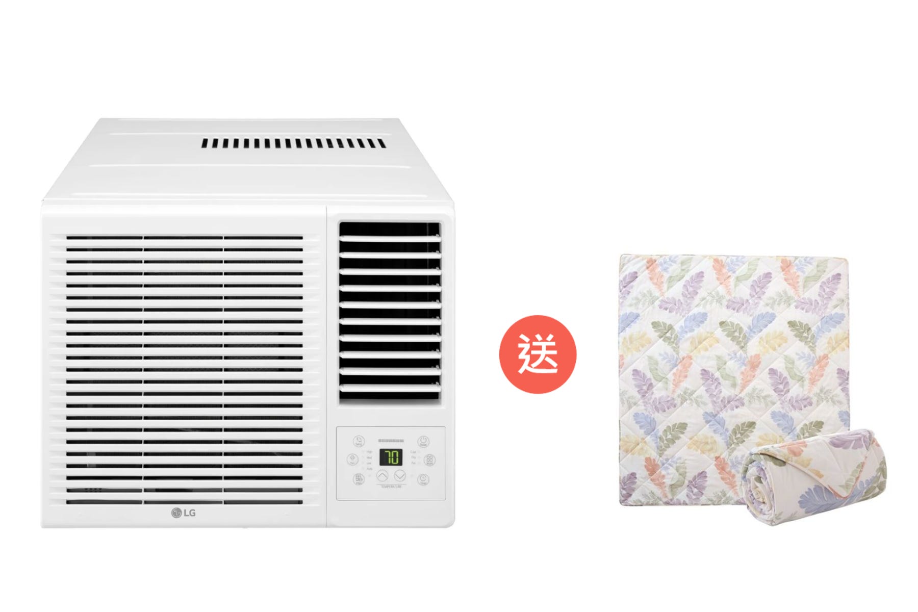 *早鳥優惠* W3NQ09RSAD0 1匹變頻窗口式冷氣機(贈品 : Casablanca單人印花輕柔冷氣被)