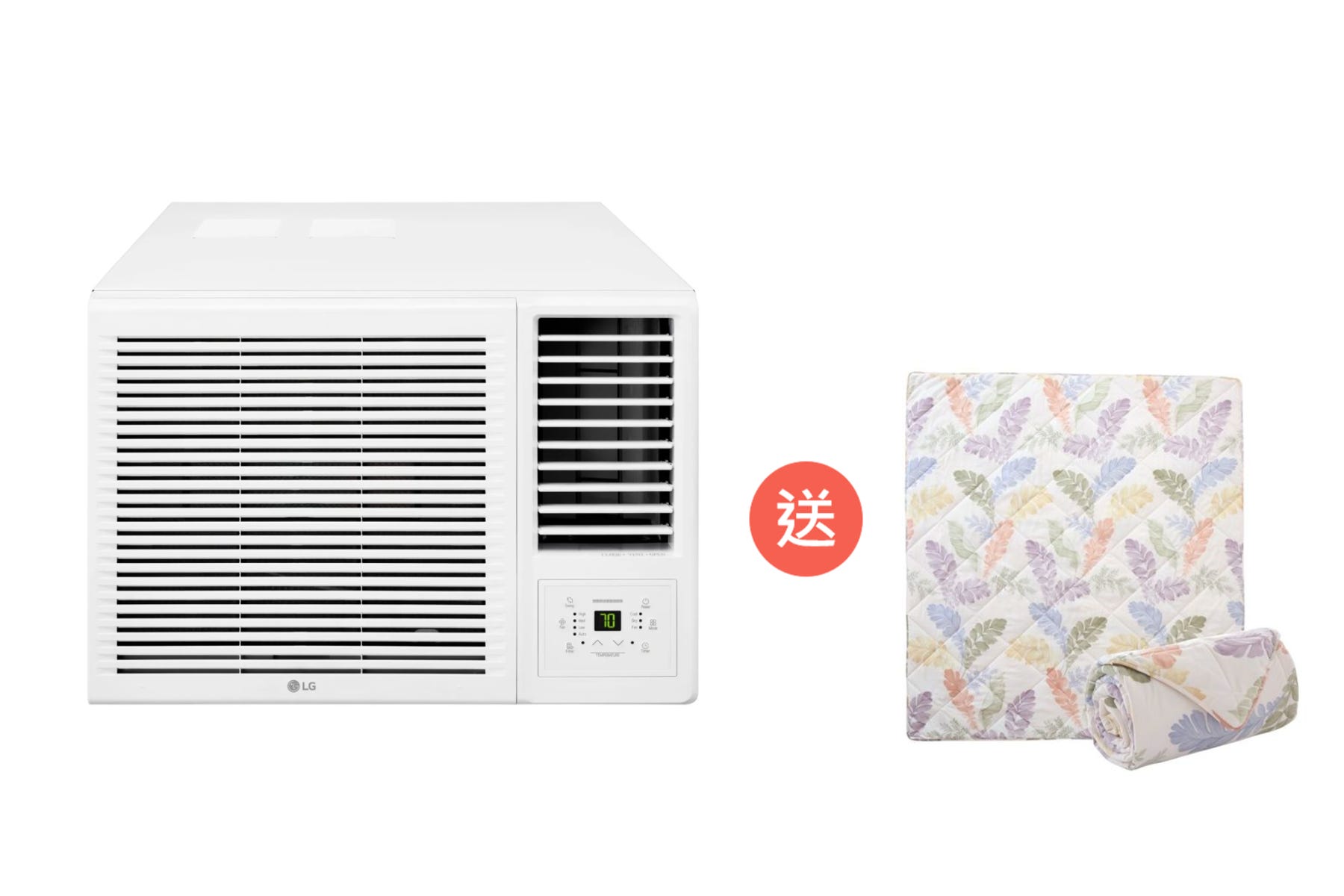 W3NQ12RSAD0 1.5匹變頻窗口式冷氣機 (贈品 : Casablanca單人印花輕柔冷氣被)