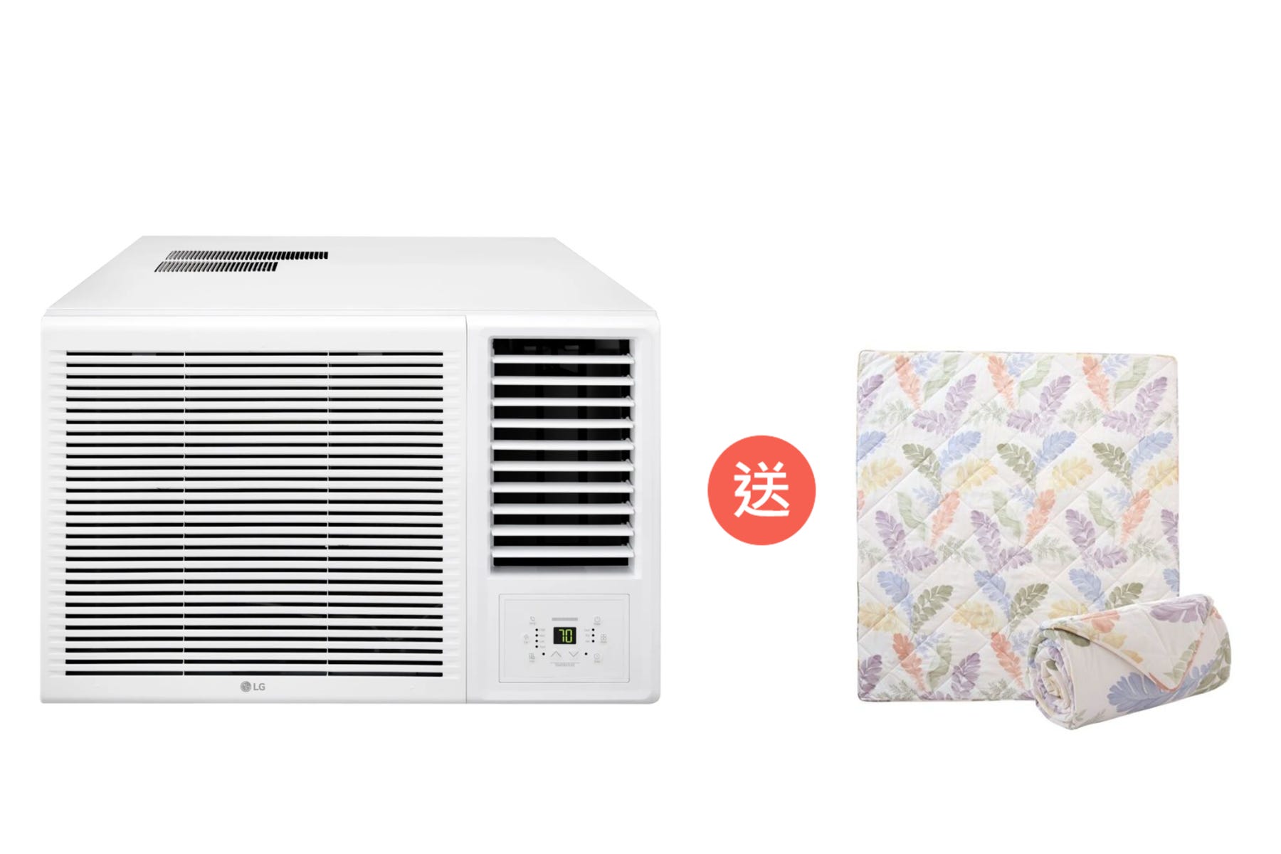 *早鳥優惠* W3NQ18RSAD0 2匹變頻窗口式冷氣機 (贈品 : Casablanca單人印花輕柔冷氣被)