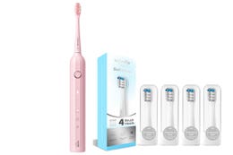 Y1S(P)+PRO03 Y1S 聲波電動牙刷-粉紅色+PRO03 柔軟潔淨牙刷刷頭 (4支裝)